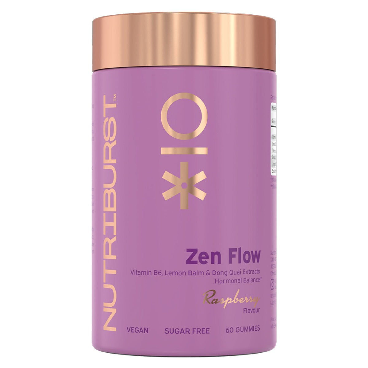 Nutriburst Zen Flo - Raspberry - 60 Gummies