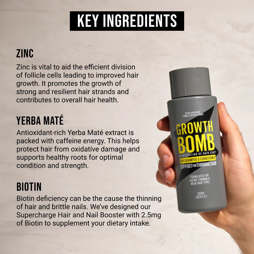 Growth Bomb High Strength 2-1 Shampoo & Conditioner 300ml