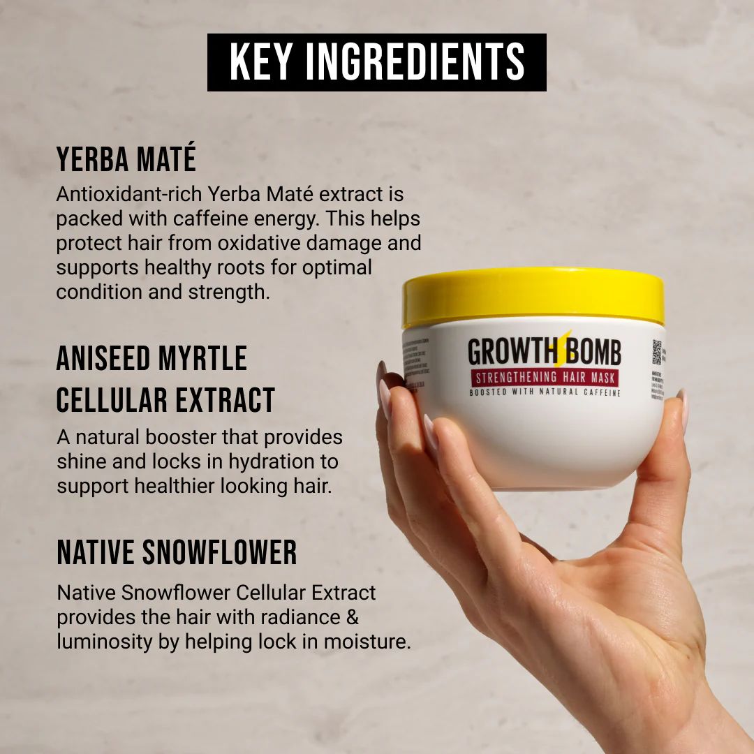 Growth Bomb Strengthening Hair Mask Tub 235ml