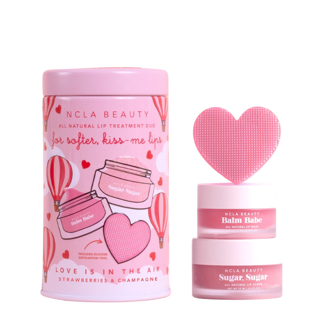 NCLA Beauty Love is in the Air Lip Care Set + Lip Scrubber 10ml + 15ml