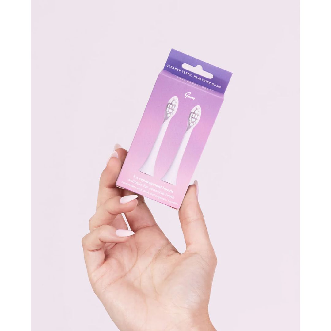 Gem Electric Toothbrush Replacement Heads - Rose