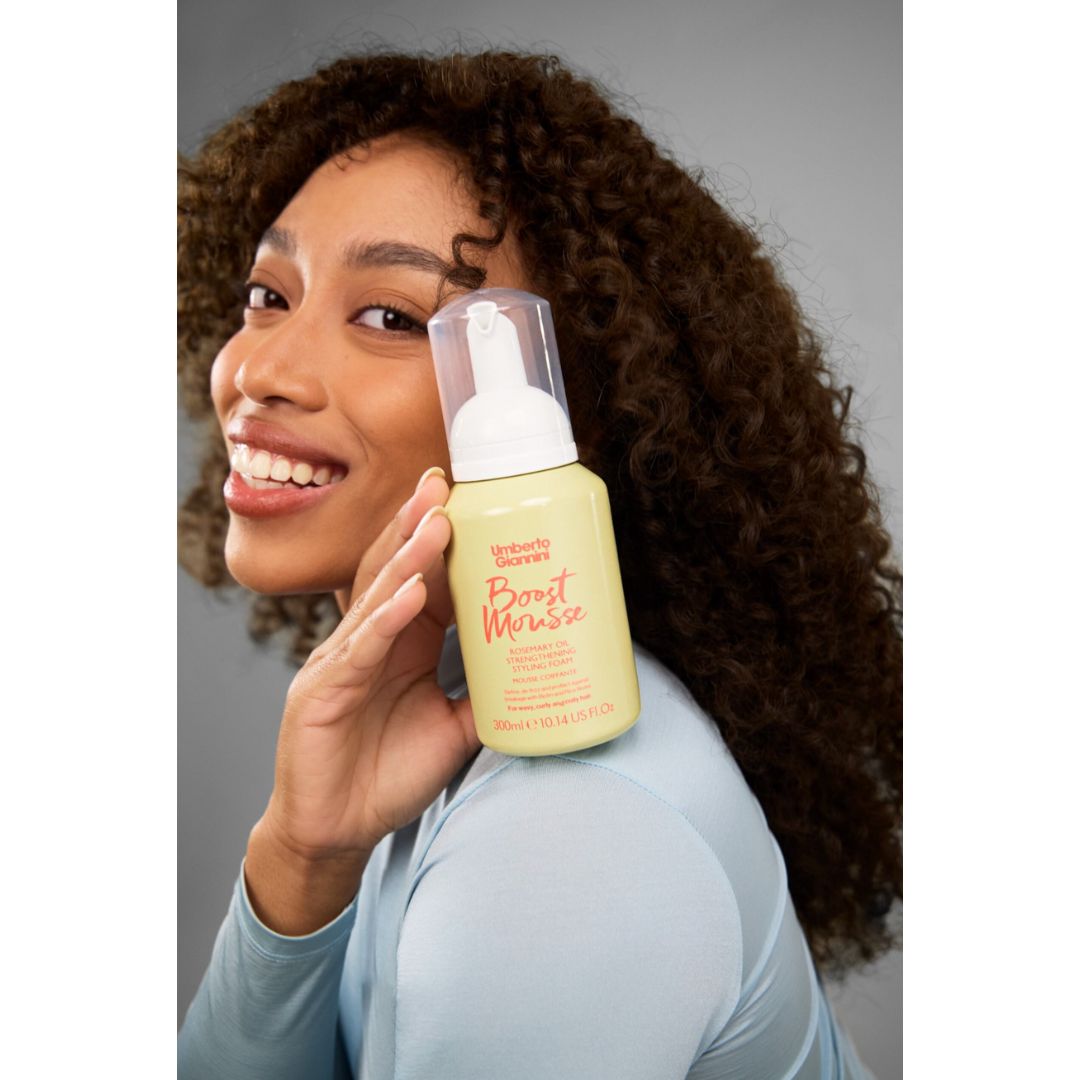 Umberto Giannini Boost Mousse Rosemary Oil Strengthing Styling Foam 290ml