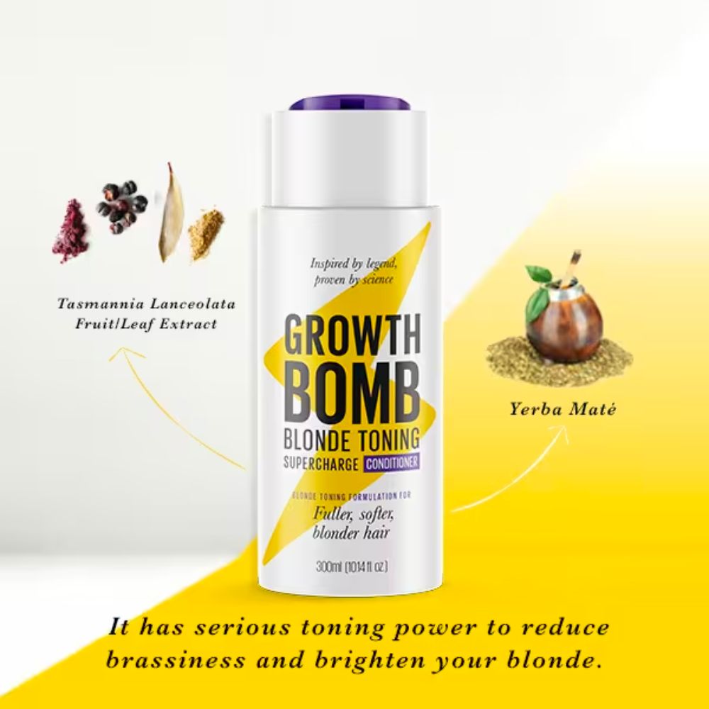 Growth Bomb Blonde Toning Purple Conditioner 300ml