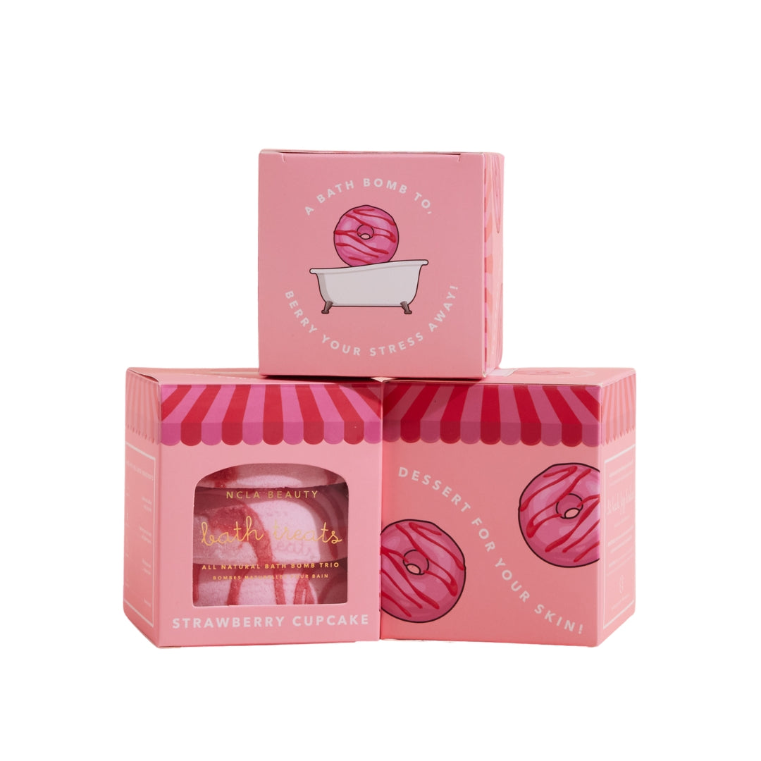 NCLA Beauty Strawberry Cupcake Bath Treats