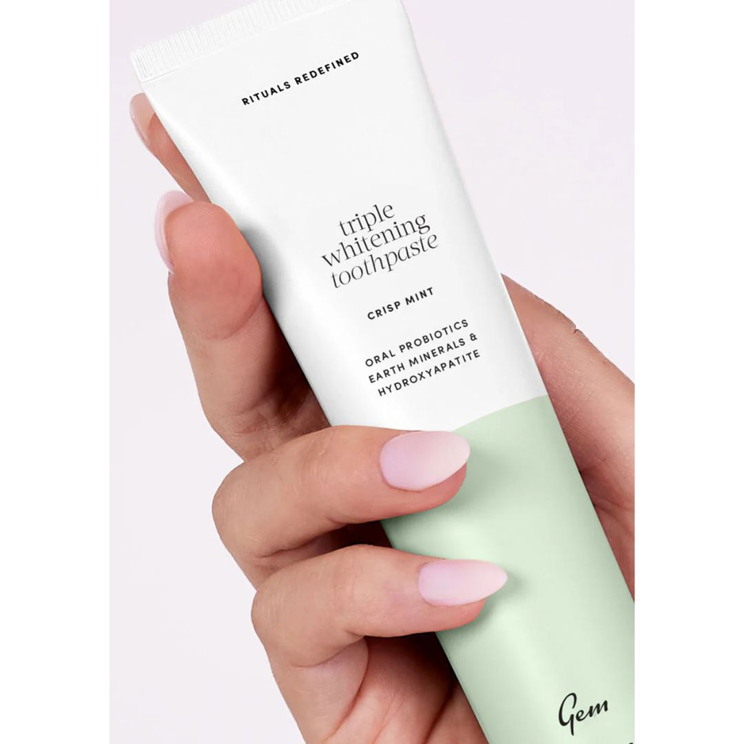 Gem Triple Whitening Toothpaste 100g - Fluoride Mint