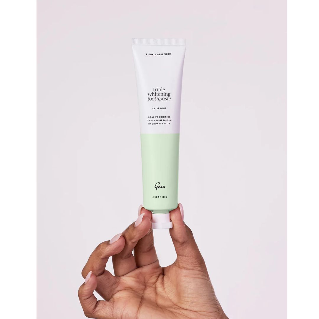 Gem Triple Whitening Toothpaste 100g - Fluoride Mint