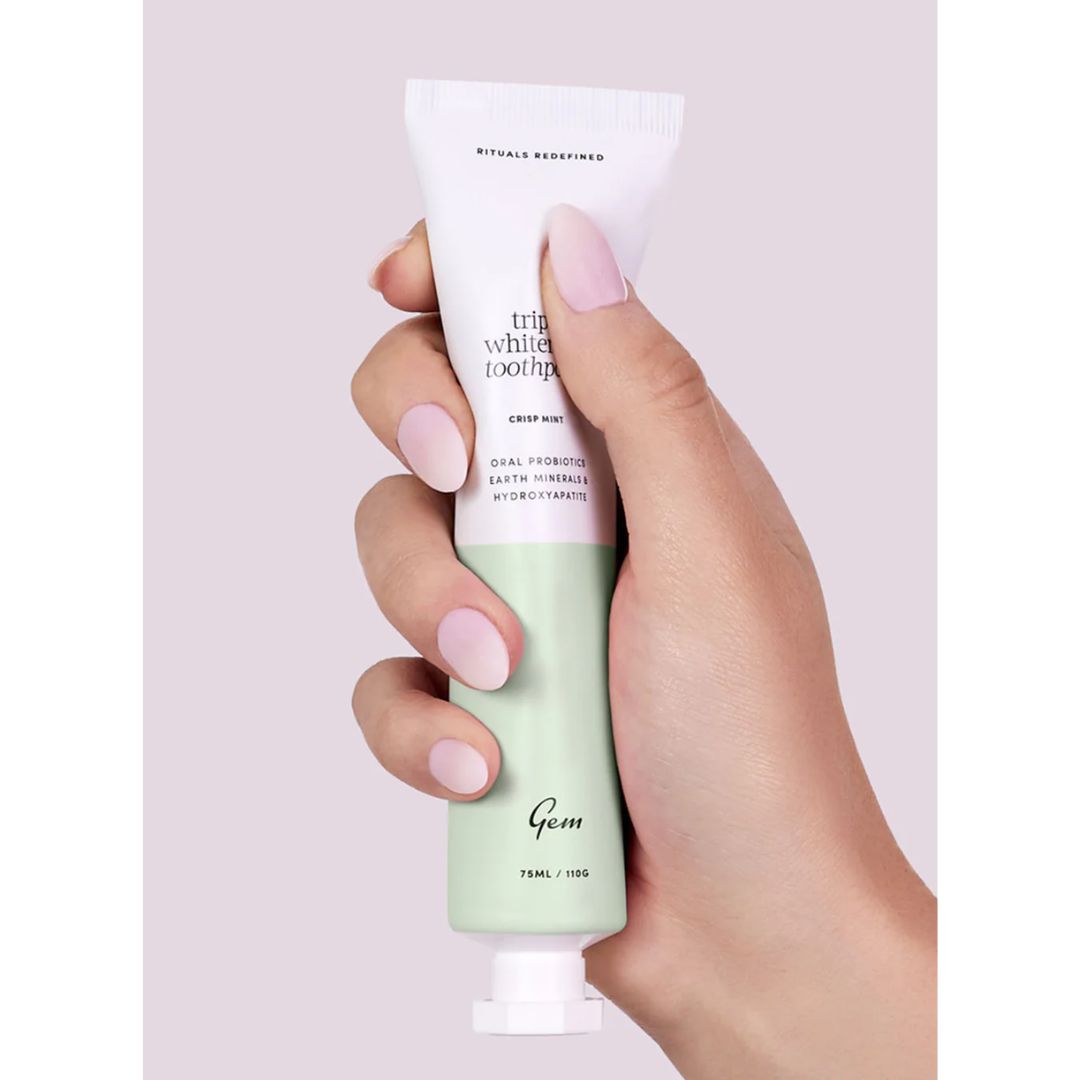 Gem Triple Whitening Toothpaste 100g - Crisp Mint