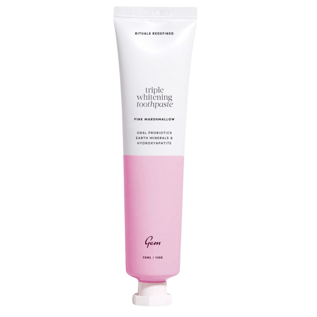 Gem Triple Whitening Toothpaste 100g - Pink Marshmallow