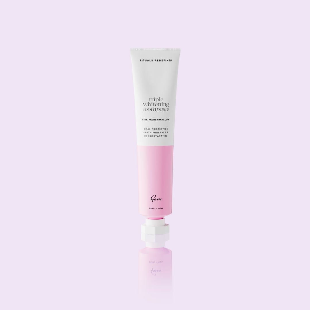 Gem Triple Whitening Toothpaste 100g - Pink Marshmallow