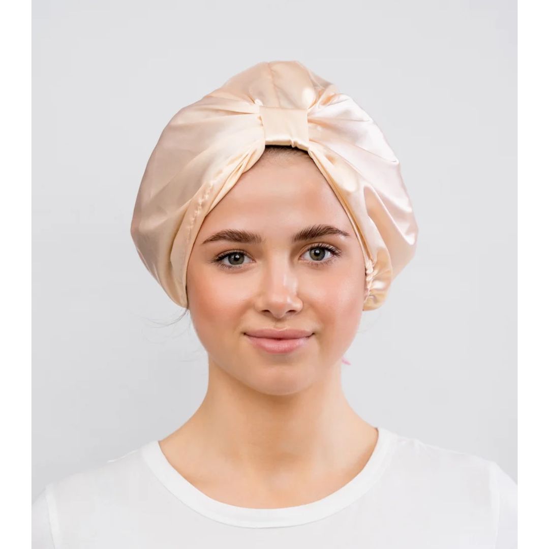 Glov Satin Bonnet - Champagne