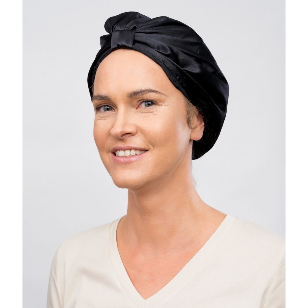 Glov Satin Bonnet - Black