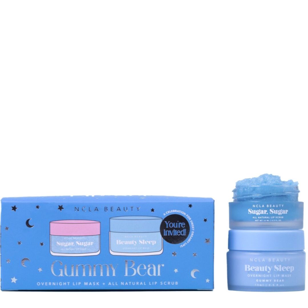 NCLA Beauty Slumber Party Lip Scrub + Lip Mask Set - Gummy Bear