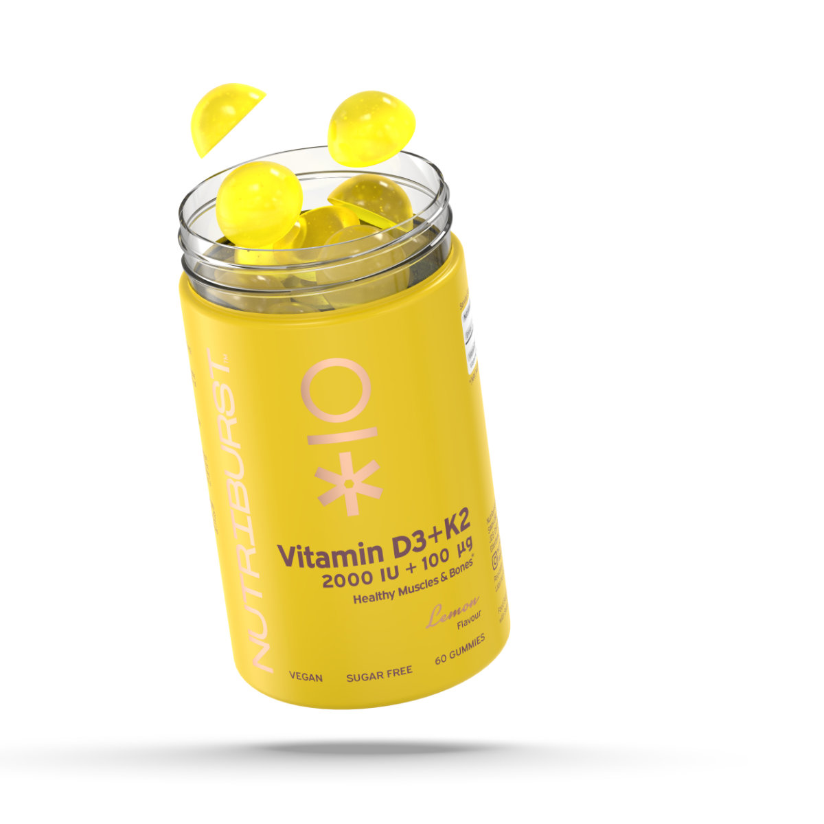 Nutriburst Vitamin D3 + K2 - Lemon - 60 Gummies