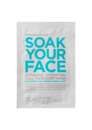 Formula 10.0.6 Soak Your Face Intensive Hydrating Full Face Sheet Mask with Hyaluronic Acid + Mineral Spring Water 
