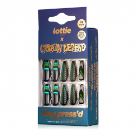 Lottie X Chaun Legend Stay Press'd Green Chevron