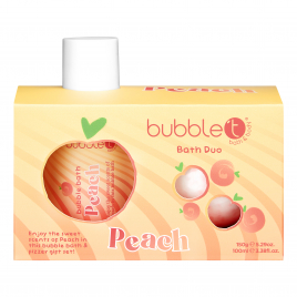 Bubble T Tastea Peach Bath Duo