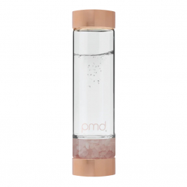 PMD Aqua Gemstone Water Bottle Rose Quartz