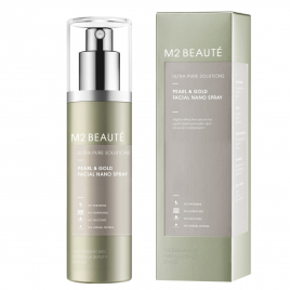 M2 Beaute Ultra Pure Solutions Pearl & Gold Facial Nano Spray 75ml