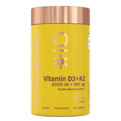 Nutriburst Vitamin D3 + K2 - Lemon - 60 Gummies