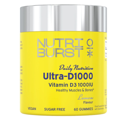 Nutriburst Ultra-D3 1000 IU - Lemon - 60 Gummies