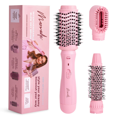 Mermade Hair Interchangeable Blow Dry Brush - Pink