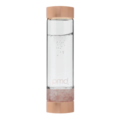 PMD Aqua Gemstone Water Bottle Rose Quartz