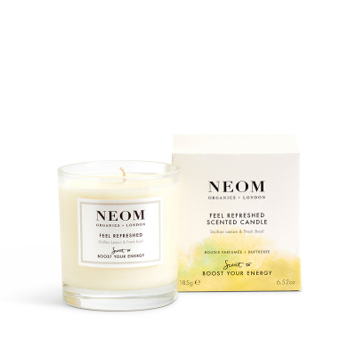 Feel Refreshed Scented Candle from Neom Organics, home fragrance from Beauty Solutions