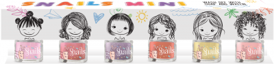 Mini snails gift 6pack (Tooth fairy/Pinky Pink/Make a wish/Promgirl/Maui/Lava)