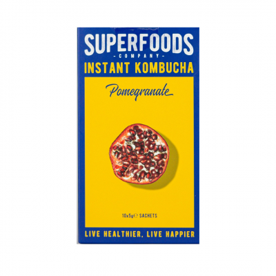 Superfoods Instant kombucha Box - Pomegranate Flavour Sachets 10 x 5g