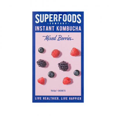 Superfoods Instant kombucha Box - Mixed Berries Flavour Sachets 10 x 5g