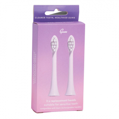 Gem Electric Toothbrush Replacement Heads - Rose