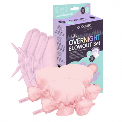 Glov Coolcurl Overnight Blowout Set - Pink