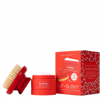 NCLA Beauty Buff & Butter Dry Brush + Body Butter Set - Candy Cane